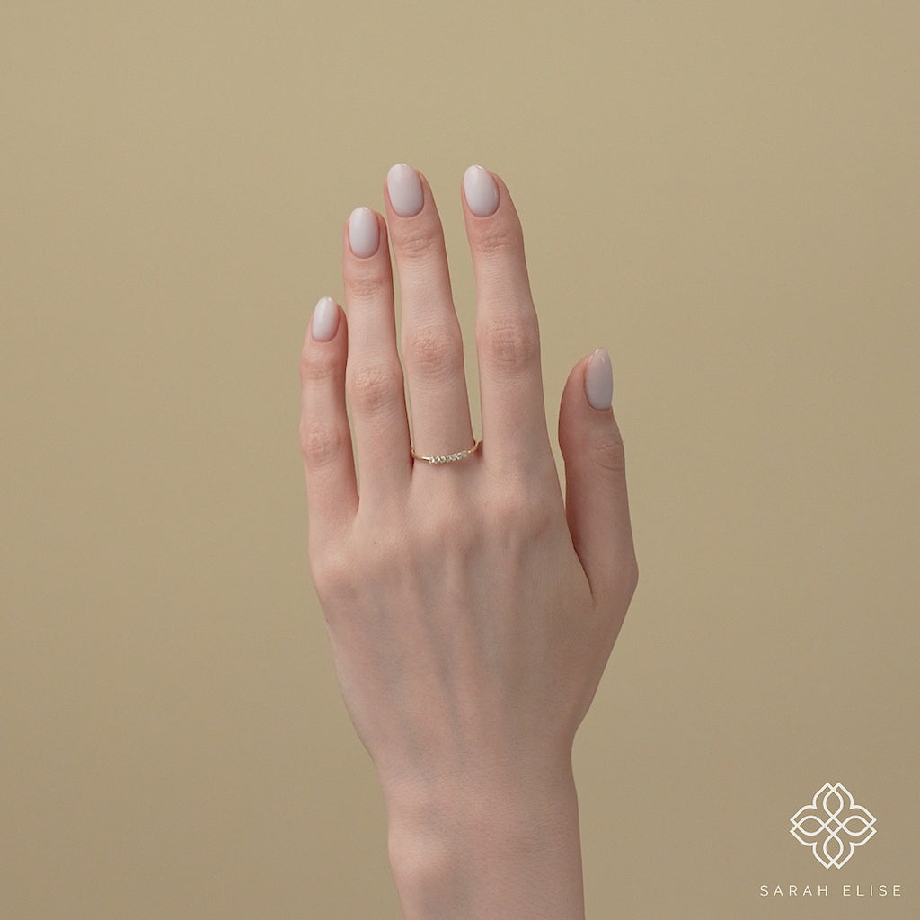 petite diamond wedding band