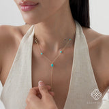 Turquoise Lariat Necklace, Aralyn
