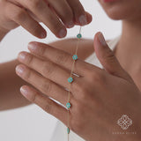 Petite Turquoise Flower Bracelet, Soralyth