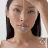 Turquoise Heart Charm, Nirelle