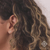 Art Deco Ruby Studs, Winnie