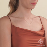 solid gold natural diamond love letters charm necklace for her