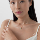 Emerald Octagon Pendant, Aureva