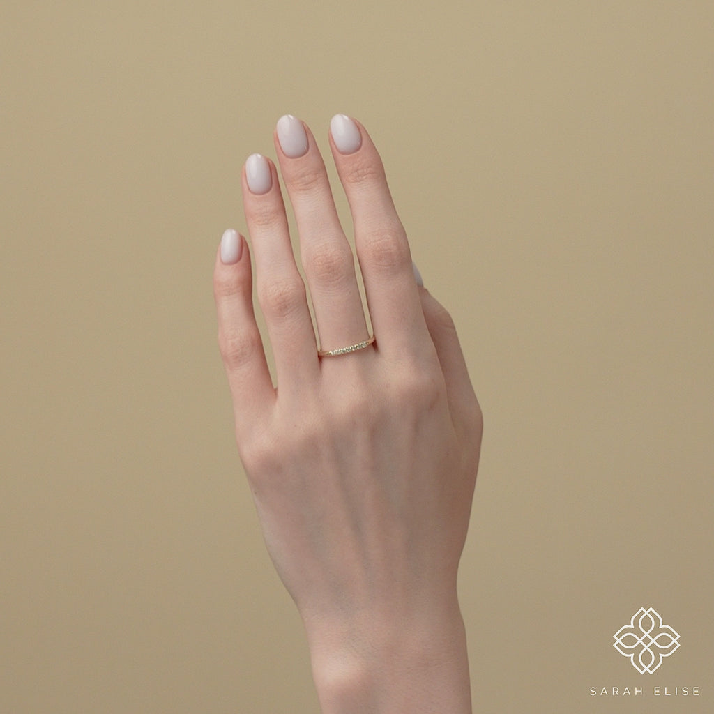 Petite Diamond Gold Ring