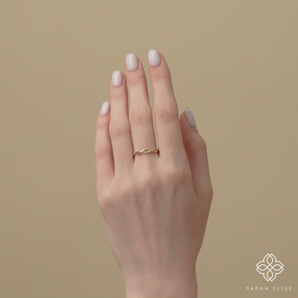 petite dainty stacking band