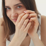 Wavy Ruby Stacking Ring, Nellie