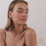 Diamond Tennis Necklace with Cuban Chain, Mackenzie