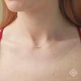 dainty diamond bar april birthstone necklace for her