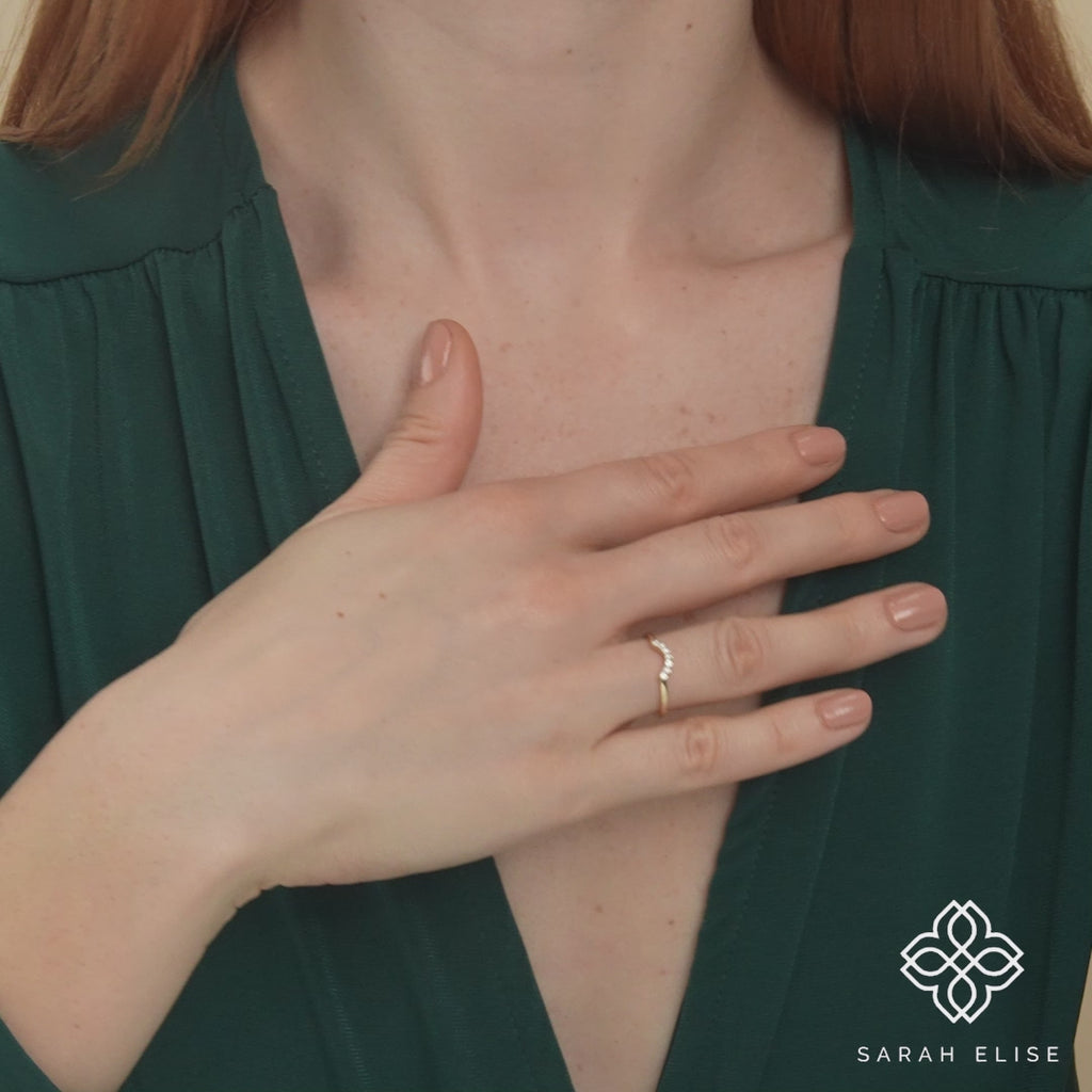 handmade gold nesting ring