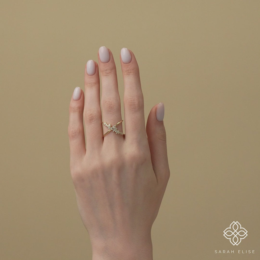 solid gold diamond ring jewelry for women