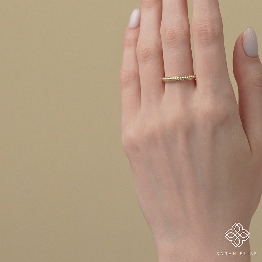 dainty thin wedding rings