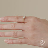 ethically sourced white diamond promise ring