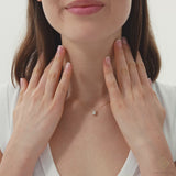 Pear Shape Lab Diamond Necklace, Holly