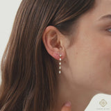 Lab Grown Diamond Drop Earrings, Viveka