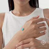 Turquoise Flower Bracelet, Junelle