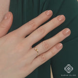 minimalistic style november stone ring