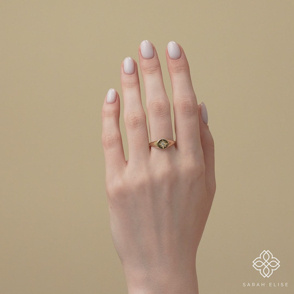 handmade april birthstone diamond band