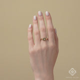 handmade april birthstone diamond band