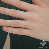 natural diamond solid gold ring