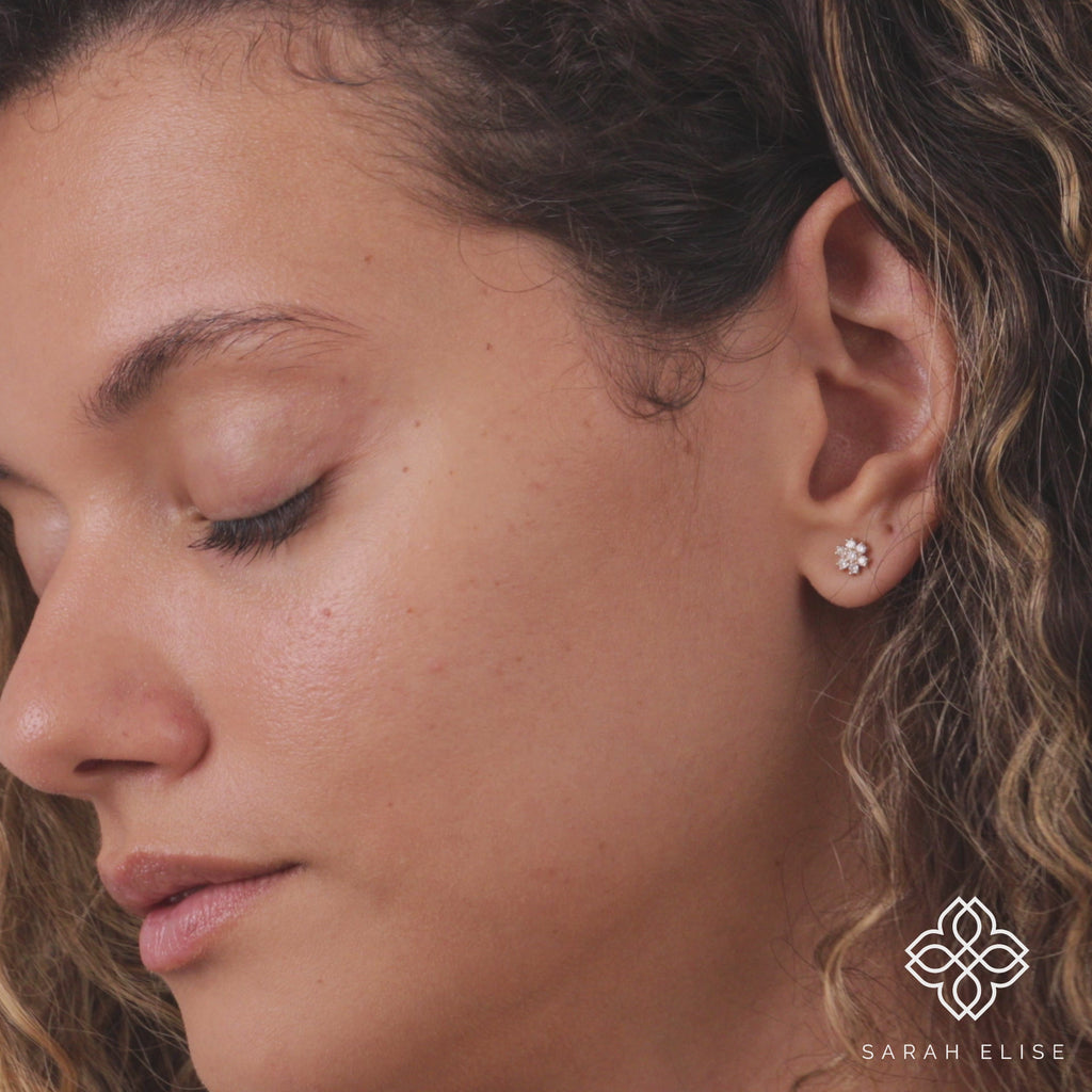 minimalist design april birthstone diamond jewelry