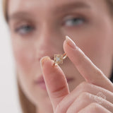 Clover Diamond Stacking Ring, Mere