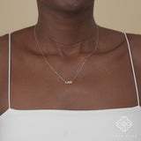 Uppercase Diamond Love pendant Necklace for her