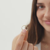 3 mm Textured Bold Wedding Band, Bonnie