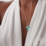 Turquoise Cross Pendant, Mirelda