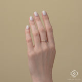 pear cut amethyst and diamond ring