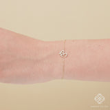  Bracelet featuring the sacred OM symbol with diamonds, representing inner peace.