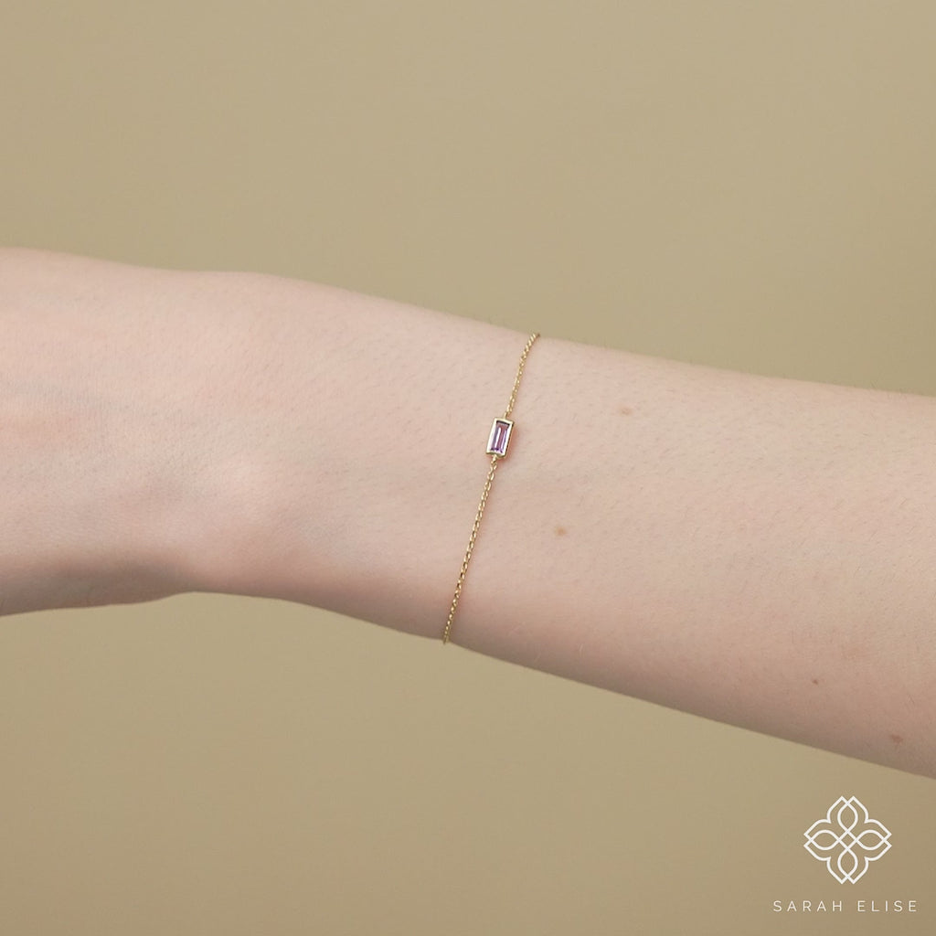 ethically sourced amethyst bracelet for her