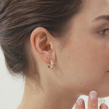 Twisted Hoop Earrings, Araminta