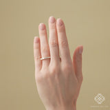 natural diamond half eternity band