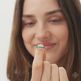 Channel Set Baguette Emerald Ring, Amoret