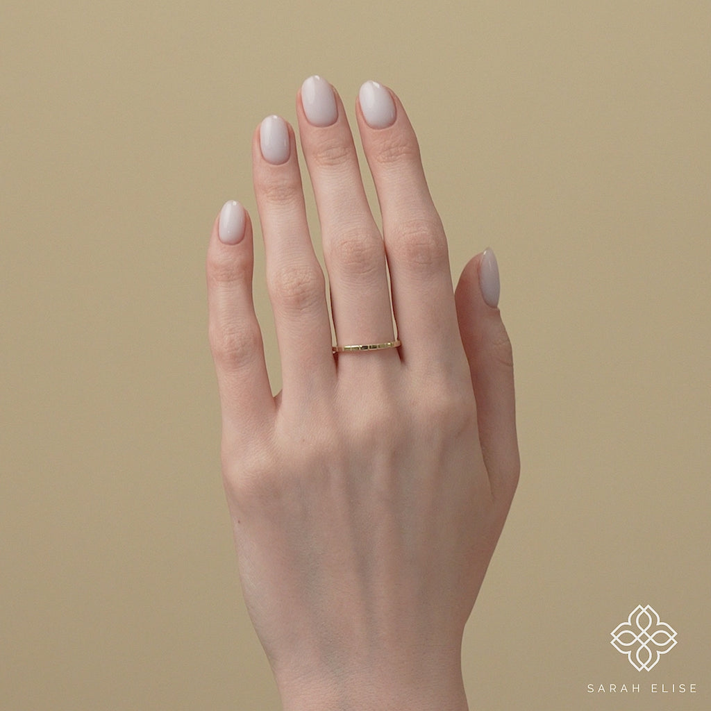 minimalistic unique wedding ring