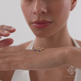 Petite Oval Blue Sapphire Studs, Orinthira