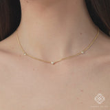 petite handmade natural diamond heart pendant for her 