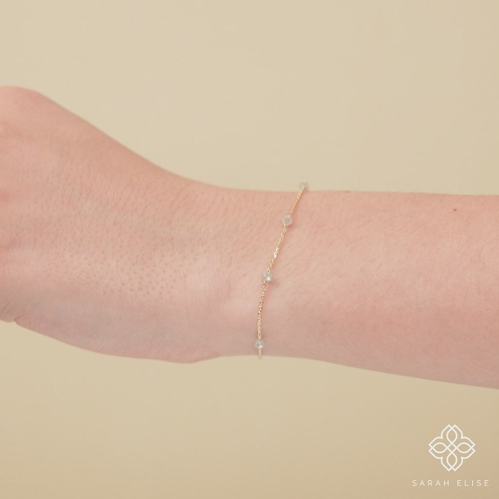 grey diamonds station bracelet jewellery for women