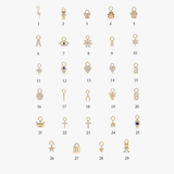 Petite Diamond Earring Charms, Elsa