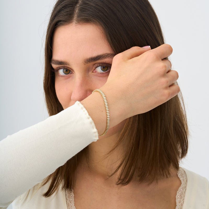 Marquise Shape Tennis Bracelet, Shay