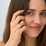 Art Deco Teal Sapphire Ring, Eira