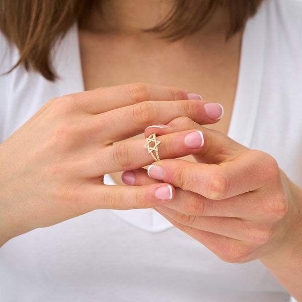 Star of David Diamond Ring, Tirzah