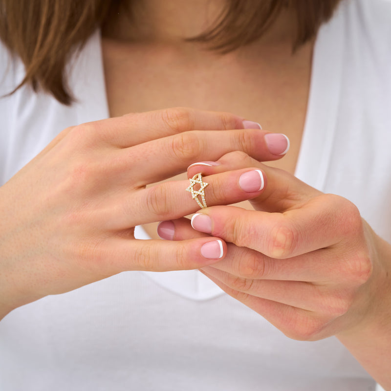 Star of David Diamond Ring, Tirzah