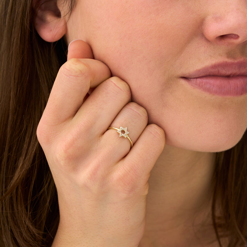 Petite Star of David Ring, Bia