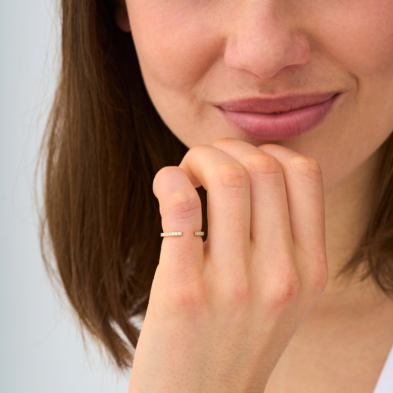 Lab Grown Diamond Cuff Ring, Anouk