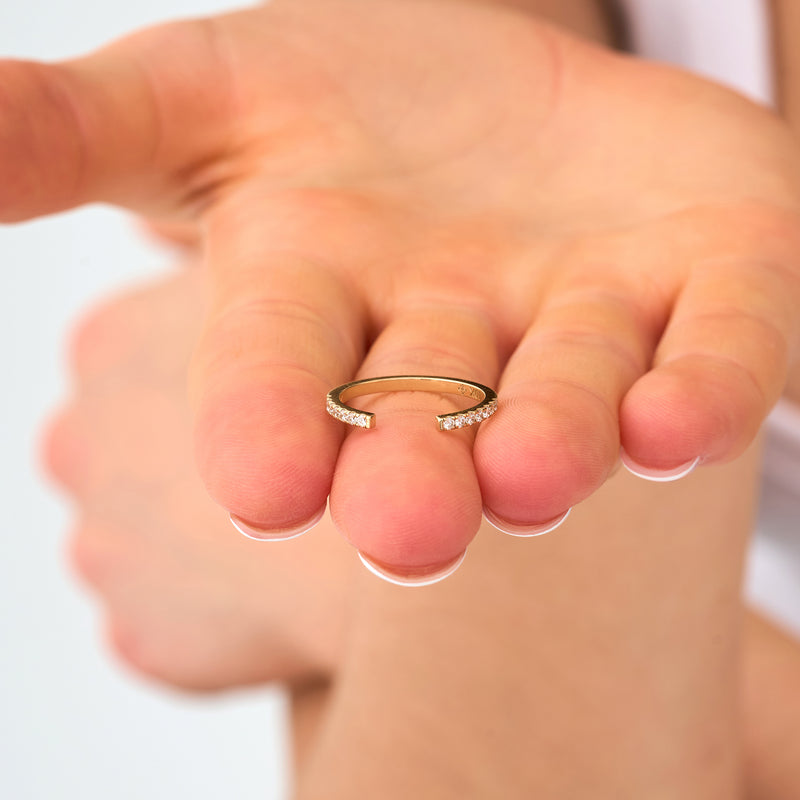 Lab Grown Diamond Cuff Ring, Anouk