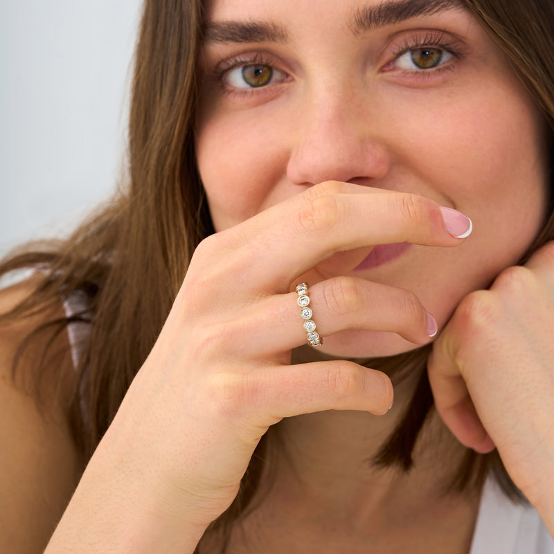 Lab Grown Diamond Bezel Eternity Ring - 4 mm, Neoma