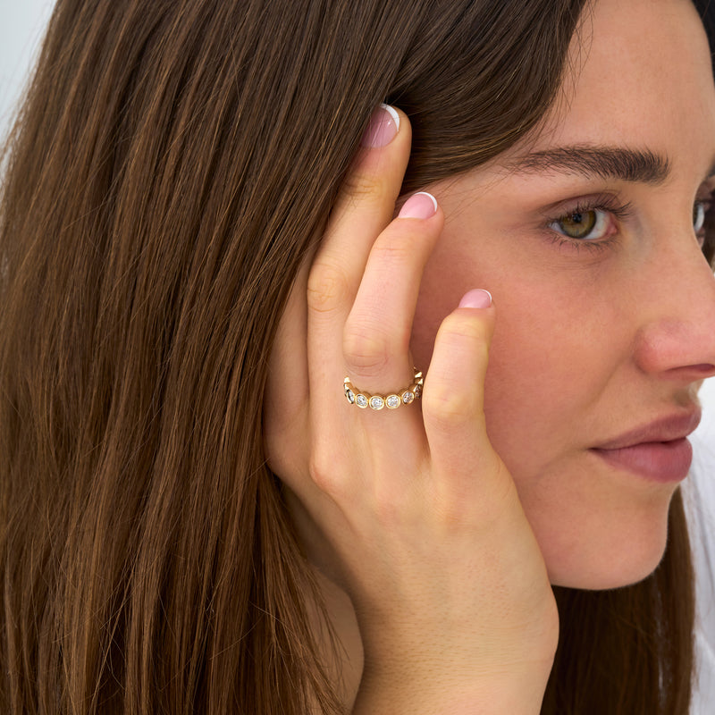 Lab Grown Diamond Bezel Eternity Ring - 4 mm, Neoma