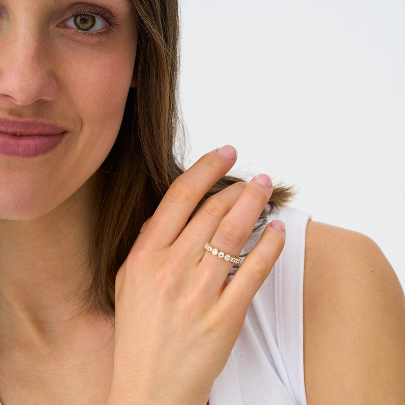 Lab Grown Diamond Bezel Eternity Ring - 3.7 mm, Neoma