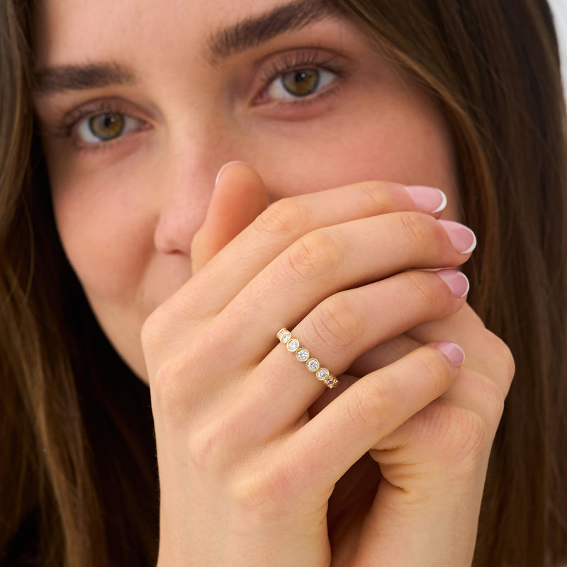 Lab Grown Diamond Bezel Eternity Ring - 3.7 mm, Neoma